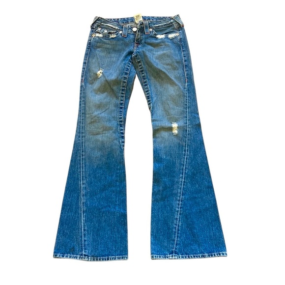 Denim - Vintage True Religion Size 27 Low Rise Flare Jeans